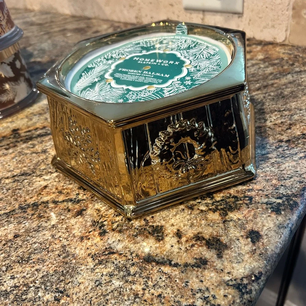 HomeWorx by Slatkin & Co. Gold Candle Holder - Picture 3 of 3
